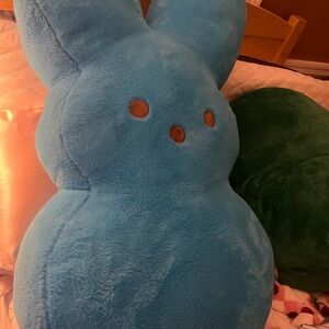 Peeps 3 feet by 3 inches wide/tall plushy blue bunny